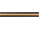 【店内全品ポイント2倍★16日9:59迄】 ミドリ アルミ&ウッド定規 15cm 黒 42270006 定規 スケール 教材 学童用品