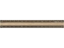 【店内全品ポイント2倍★16日9:59迄】 ミドリ アルミ&ウッド定規 15cm 茶×茶 42280006 定規 スケール 教材 学童用品