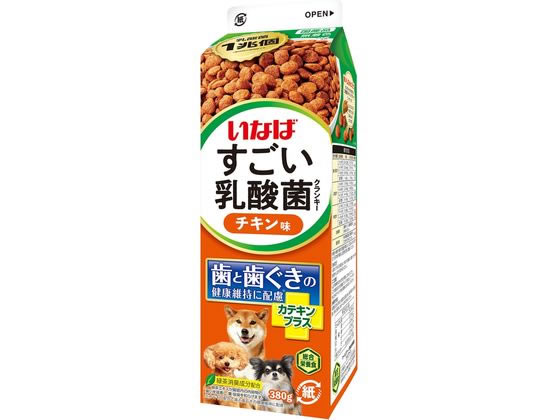 【お取り寄せ】いなばペットフード すごい乳酸菌クランキーカテキンプラス チキン味 380g ドライフード 犬 ペット ドッグフード