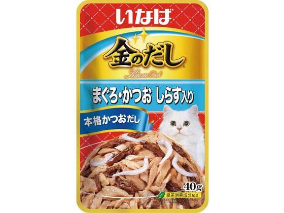 【お取り寄せ】いなばペットフード 金のだしパウチ 鮪・鰹しらす40g ウェットフード 猫 ペット キャット