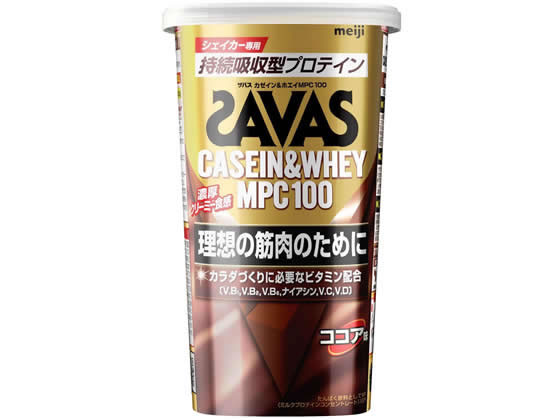 【ポイント2倍★19日20:00〜26日1:59迄】【お取り寄せ】明治 ザバス カゼイン&ホエイ MPC100 ココア味 210g プロテイン 栄養補助食品 栄養ドリンク 健康食品