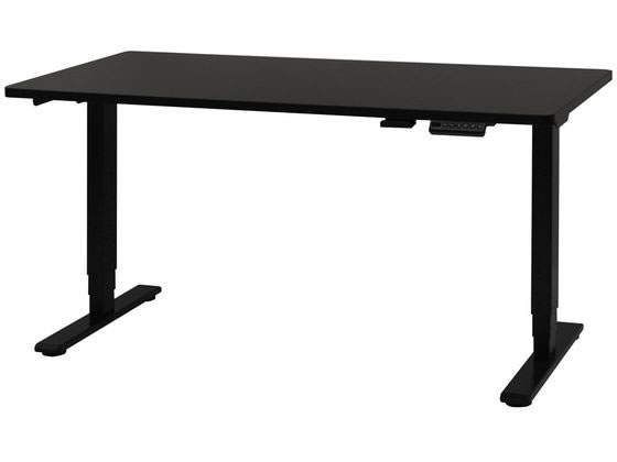 【楽天スーパーSALE限定★ポイント2倍＆2,000円クーポン】【メーカー直送】Netforce 電動昇降デスク W1400 ブラック脚×ブラック天板【代引不可】【お客様組立】電動昇降デスク スタンディングデスク 昇降デスク オフィスデスク 事務机 オフィス家具