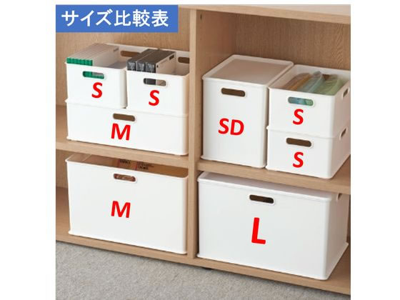 【レビュー投稿で100円OFFクーポン】サンカ ナチュラ インボックス S ホワイト NIBーSWH 収納家具 インテリア 収納 [3]