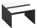 【スーパーDEAL ポイント10%バック】 【メーカー直送】コクヨ WV+基本 固定式配線 両面1200×1400 ホワイト ブラック【代引不可】【組立・設置・...
