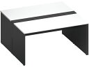 【スーパーDEAL ポイント10%バック】 【メーカー直送】コクヨ WV+基本 固定式配線 両面1500×1600 ホワイト ブラック【代引不可】【組立・設置・...