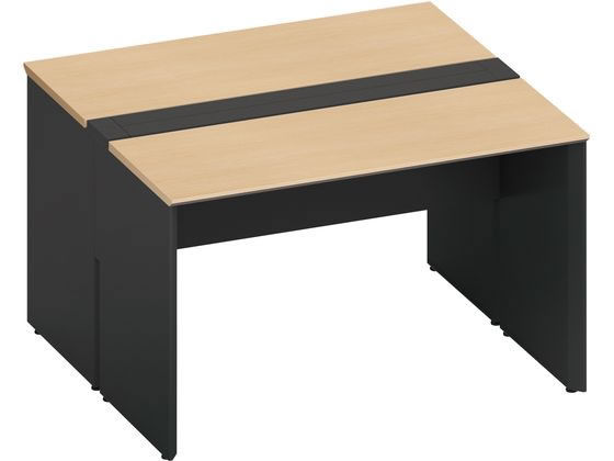 【メーカー直送】コクヨ WV+基本 開閉式配線両面1200×1200 ナチュラル ブラック【代引不可】【組立・設置・送料無料】