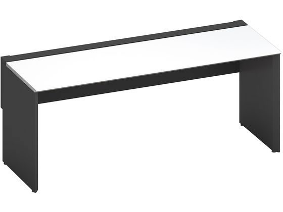 【レビュー投稿で100円OFFクーポン】【メーカー直送】コクヨ WV+基本 開閉式配線片面1800×725 ホワイト ブラック【代引不可】【組立・設置・送料無料】平机 スチールデスク ワゴン オフィスデスク 事務机 オフィス家具