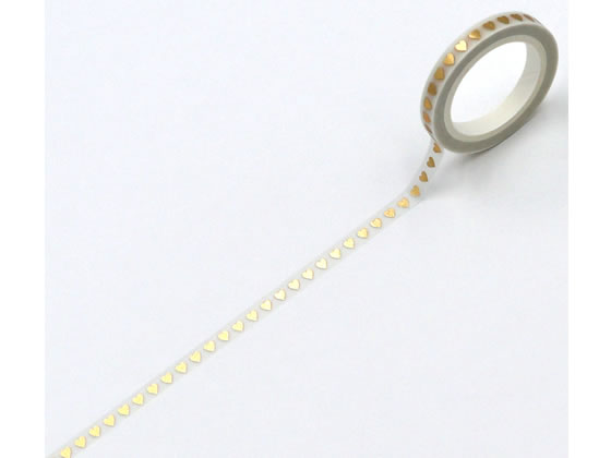 【レビュー投稿で100円OFFクーポン】ワールドクラフト キラキラマスキングテープ Heart 5mm×5m KRMT5-007 デコレーション用マスキングテー...