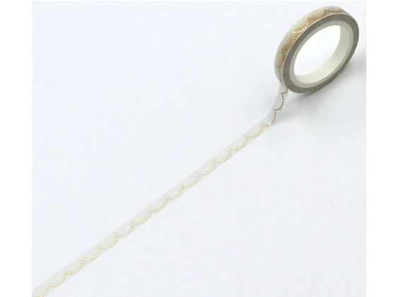【レビュー投稿で100円OFFクーポン】ワールドクラフト キラキラマスキングテープ Scalloped 5mm×5m デコレーション用マスキングテープ デコレー...