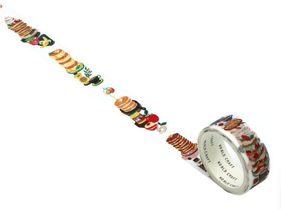 【レビュー投稿で100円OFFクーポン】ワールドクラフト たてマス Pancake 15mm×7m TMMT15-001 デコレーション用マスキングテープ 15...