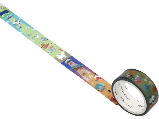 【レビュー投稿で100円OFFクーポン】ワールドクラフト たてマス 未確認飛行物体 15mm×7m デコレーション用マスキングテープ 15mm幅 デコレーション...