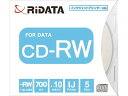 【お取り寄せ】RITEK データ用CD-RW 700MB 5枚 CDRW700PW5PA CD−RW CD−RW 記録メディア テープ