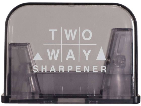 【レビュー投稿で100円OFFクーポン】クツワ 2WAYシャープナー ブラック RS037BK 手動 ミニサイズ 鉛筆..