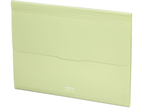 【レビュー投稿で100円OFFクーポン】コクヨ 書類ファイル [ノビータ] A4ヨコ 6ポケット リーフグリーン..