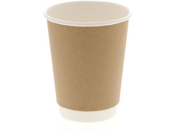 【レビュー投稿で100円OFFクーポン】【お取り寄せ】シモジマ ヘイコー 二重断熱カップ 12オンス クラフト 口径90mm 25個入 フタが付けられるタイプ 紙コップ 使いきり食器 キッチン テーブル