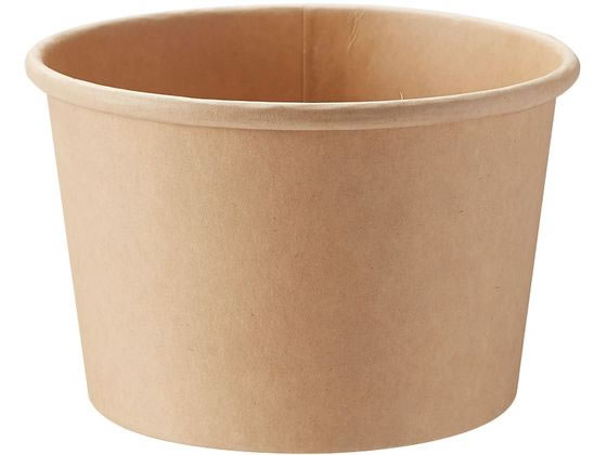 【レビュー投稿で100円OFFクーポン】【お取り寄せ】シモジマ ヘイコー 未晒フードカップ 480ml 115口径 25個入 小分けケース テイクアウト 使いきり食器 キッチン テーブル