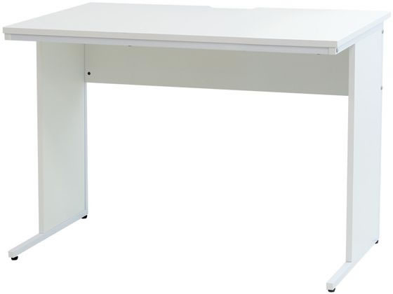 【スーパーSALE★クーポン＆11日9:59迄ポイント2倍】 【メーカー直送】Netforce 木製ワークデスク 幅1000×奥行600mm ホワイト【代引不可】【お客様組立】 平机 スチールデスク ワゴン オフィスデスク 事務机 オフィス家具