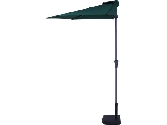 【レビュー投稿で100円OFFクーポン】【メーカー直送】不二貿易 半円パラソル グリーン 37853【代引不可..