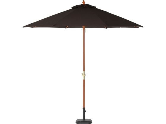 【レビュー投稿で100円OFFクーポン】【メーカー直送】不二貿易 木製パラソル 270cm ブラウン 270BR 60164【代引不可】パラソル ガーデンファニチャー 屋外家具 インテリア 収納