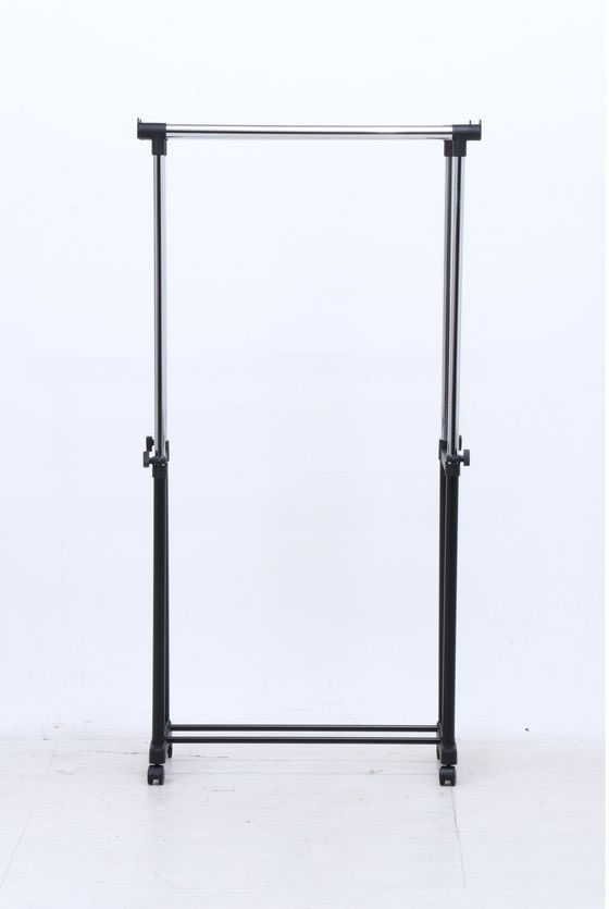 【メーカー直送】不二貿易/パイプダブルハンガー 4644-A0-BK/15540【代引不可】【お客様組立】 [3]