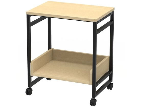 【レビュー投稿で100円OFFクーポン】【メーカー直送】アール・エフ・ヤマカワ リル キャスターシェルフ ナチュラル RFWCS-5035NA【代引不可】【お客様組立】ファイルワゴン パソコンラック プリンタ台 オフィスデスク 事務机 オフィス家具