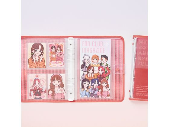 【マラソン限定★ポイント2倍】【お取り寄せ】キングジム 推し活ファイル ファブラブ バインダー ミニ 黄色 多穴リングファイル 丸型 D型 リング式ファイル