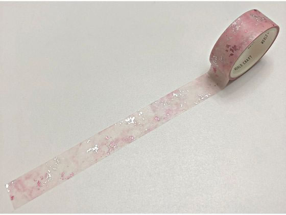 【レビュー投稿で100円OFFクーポン】ワールドクラフト キラキラマスキングテープ Stone KRMT15-021 デコレーション用マスキングテープ 15mm...