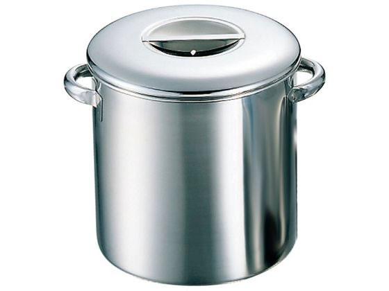 【レビュー投稿で100円OFFクーポン】【お取り寄せ】本間製作所 K 18-8 内蓋式 キッチンポット 目盛付 24cm 手付 キッチンポット ボウル ザル バット 厨房 キッチン