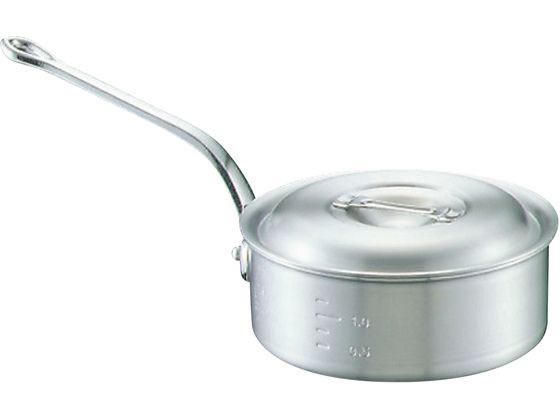 【レビュー投稿で100円OFFクーポン】【お取り寄せ】中尾アルミ製作所 キング アルミ 浅型 片手鍋(目盛付) 15cm 両手鍋 外輪鍋 円付鍋 片手鍋 鍋 フライパン 厨房 キッチン