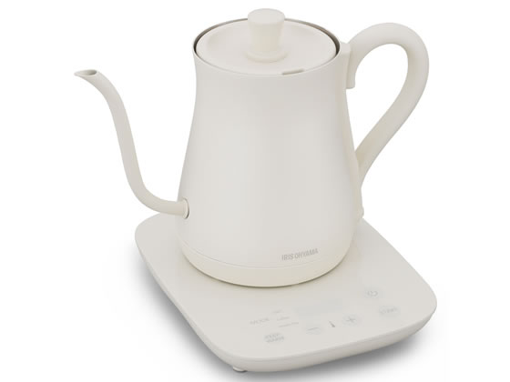 【店内全品ポイント2倍★28日9:59迄】【お取り寄せ】アイリスオーヤマ 電気ケトル 温度調節付 ホワイト IKE-C601T-CW 電気ケトル ケトル キッチン 家電のサムネイル