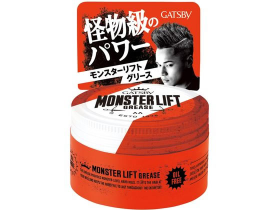 【ブラックフライデー限定★27日9:59迄店内ポイント2倍】【お取り寄せ】マンダム ギャツビー モンスターリフトグリース 100g ヘアジェル クリーム スタイ...