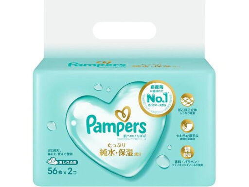 P&G パンパース 肌へのいちばん おしりふき (56枚×2個) おしりふき オムツ ベビーケア P&G パンパース 肌へのいちばん おしりふき (56枚×2個) おしりふき オムツ ベビーケア