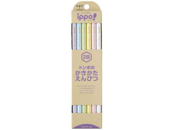 トンボ鉛筆 ippo!かきかたえんぴつ パステル 2B 12本のサムネイル