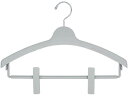 【レビュー投稿で100円OFFクーポン】【お取り寄せ】シンコハンガー モノクローゼット トップスハンガークリップバー グレー プラスチックハンガー ピンチハンガー