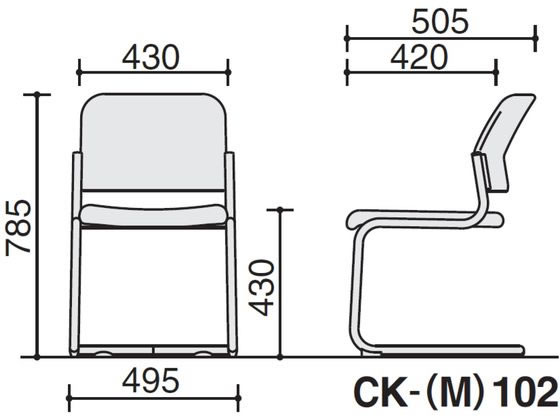 【レビュー投稿で100円OFFクーポン】【メーカー直送】コクヨ 会議用イス100 PUレザー 肘無 カンチレバー脚 メッキ脚 マリン【代引不可】【組立・設置・送料無料】固定脚 カフェ ラウンジチェア ミーティングチェア オフィス家具 [2]
