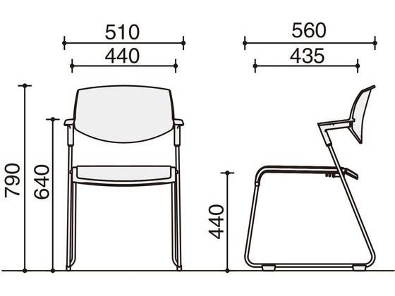 【スーパーSALE限定2,000円クーポン&11日9:59迄ポイント2倍】 【メーカー直送】コクヨ サティオ ブラックシェル 背カバータイプ 布張り ライトオリーブ【代引不可】【組立・設置・送料無料】 ループ脚 スタッキングチェア ミーティングチェア オフィス家具 [2]