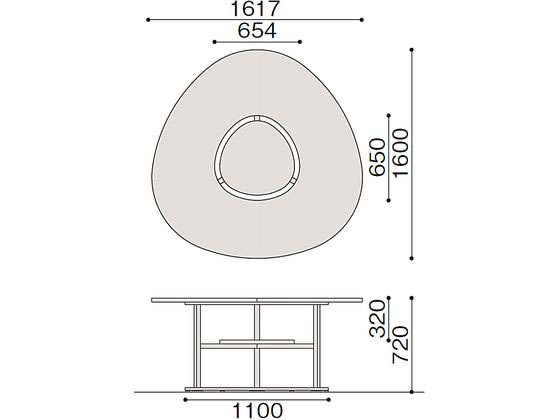 【レビュー投稿で100円OFFクーポン】【メーカー直送】イトーキ フロウラウンジ シンボルツリーファニチャー テーブルタイプ ホワイト【代引不可】【組立・設置・送料無料】ロビーテーブル ロビー 待合室 受付カウンター 応接セット オフィス家具 [2]