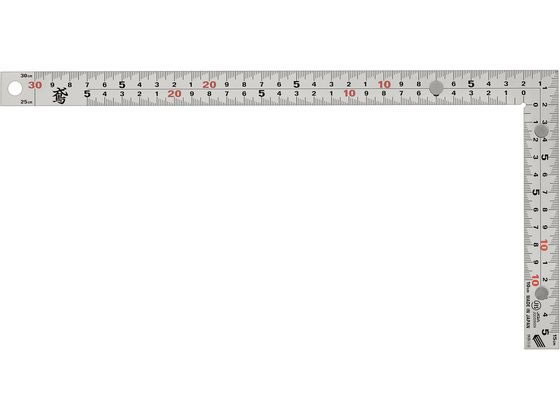 【マラソン限定★2,000円クーポン＆ポイント2倍】【お取り寄せ】新潟精機 シルバー曲尺 鳶 30cm 厚手広巾MG付 MT-30CMGKD 直尺 曲尺 差し金 測定 作業