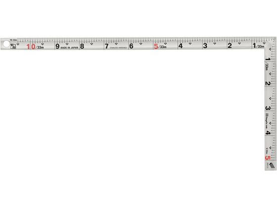 【レビュー投稿で100円OFFクーポン】【お取り寄せ】新潟精機 シルバー曲尺 紫龍 1尺 快段目盛 SCD-10SKD 直尺 曲尺 差し金 測定 作業