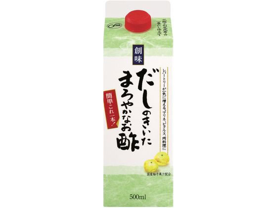 創味食品 だしのきいたまろやかなお酢 500ml 酢 ポン酢 調味料 食材 1