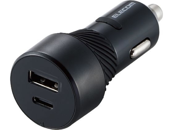 【レビュー投稿で100円OFFクーポン】【お取り寄せ】エレコム ストッパー付きシガーチャージャーUSB Type-C MPA-CCU15BK スマートフォン関連品 スマホ タブレット関連品