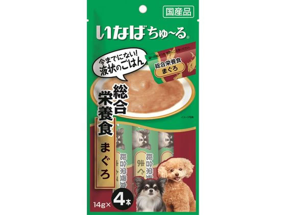 【レビュー投稿で100円OFFクーポン】【お取り寄せ】いなばペットフード ちゅーる 総合栄養食 まぐろ 14g×4P ウェットフード 犬 ペット ドッグフード