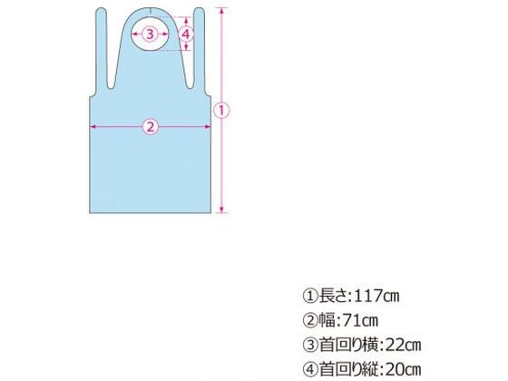 【スーパーSALE限定2,000円クーポン&11日9:59迄ポイント2倍】 【お取り寄せ】ARメディコム セーフベーシックプラスチックエプロンホワイト 50枚 SFBGGW5683 介護 介助