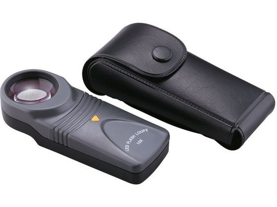 【お取り寄せ】新潟精機 LEDライトルーペ 2枚レンズ付 30mm LL-10 拡大鏡 スコープ 光学測定機器 精密測定機器 生産加工 作業 工具