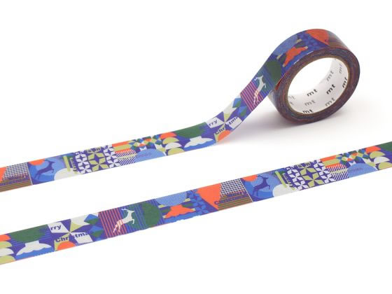 【レビュー投稿で100円OFFクーポン】カモ井 mtクリスマス3 シルエットパターン MTCMAS143 デコレーション用マスキングテープ デコレーショングッズ