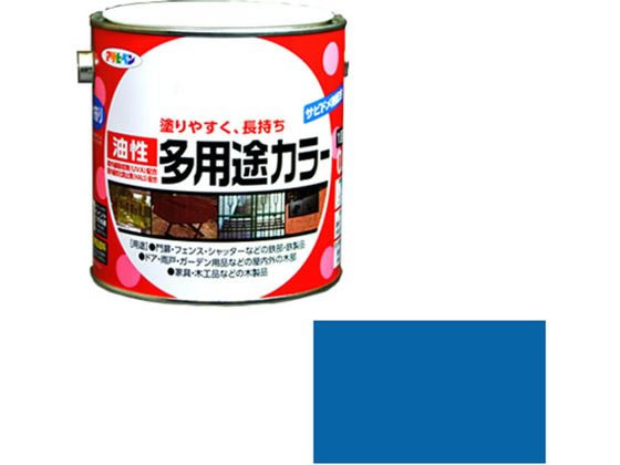 【お取り寄せ】アサヒペン 油性多用途カラー 0.7L 空色