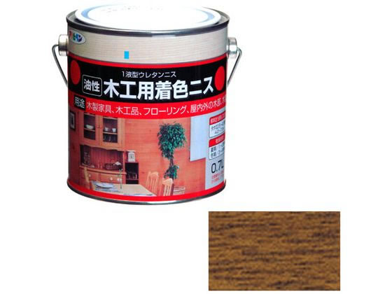 樂天商城 - 【レビュー投稿で100円OFFクーポン】【お取り寄せ】アサヒペン 木工用着色ニス 0.7L ウォルナット ニス 塗装 養生 内装 土木 建築資材