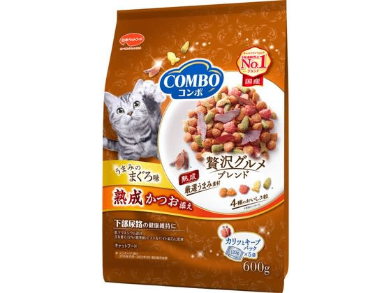【レビュー投稿で100円OFFクーポン】【お取り寄せ】日本ペットフード コンボ キャット まぐろ味・熟成かつお添え 600g ドライフード 猫 ペット キャットフード