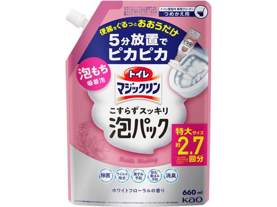 KAO トイレマジックリン こすらずスッキリ泡パック フローラル替え 660mlのサムネイル