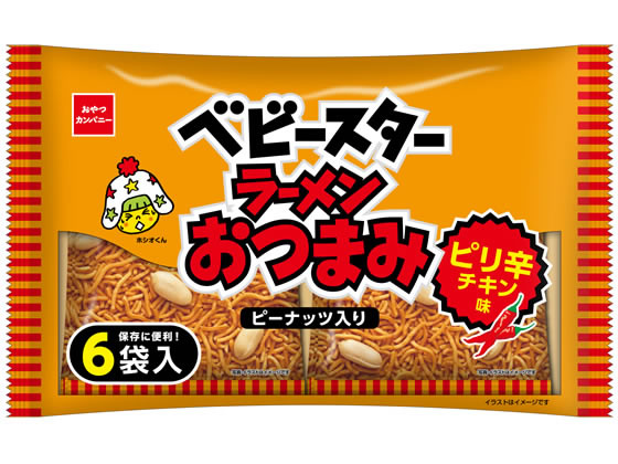 おやつカンパニー ベビースターラーメンおつまみ ピリ辛チキン味6袋のサムネイル